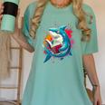 Kawaii Shark Reads Book Reading Library Book Bookworm Women's Comfort Colors T-Shirt Violet Kawaii Shark Reads Book Reading Library Book Bookworm Women's Comfort Colors T-Shirt Violet