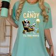 Keep The Candy I'Ll Take Books Halloween Women's Comfort Colors T-Shirt Violet