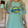 Kindness Is My Superpower Retro Comic Book T-Shirt Women's Comfort Colors T-Shirt Violet