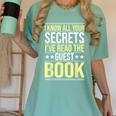 I Know All Your Secrets i Have Read Guest Book Hotel Manager Women's Comfort Colors T-Shirt Violet