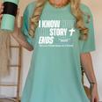 I Know How The Story Ends Book Of Revelation Jesus Is King Women's Comfort Colors T-Shirt Violet