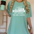 I Left My Book Boyfriend At Home To Be Here Women's Comfort Colors T-Shirt Violet I Left My Book Boyfriend At Home To Be Here Women's Comfort Colors T-Shirt Violet