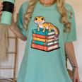 Leopard Gecko Book Lover Reading Women's Comfort Colors T-Shirt Violet