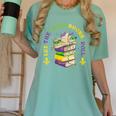 Let The Good Books Roll Mardi Gras Reading Women's Comfort Colors T-Shirt Violet
