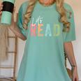 Let's Read Book Nerd Reading Book Lover Librarian Teacher Women's Comfort Colors T-Shirt Violet Let's Read Book Nerd Reading Book Lover Librarian Teacher Women's Comfort Colors T-Shirt Violet