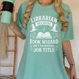 Librarian Because Book Wizard Library Humor Women's Comfort Colors T-Shirt Violet Librarian Because Book Wizard Library Humor Women's Comfort Colors T-Shirt Violet