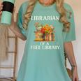 Librarian Of a Free Library Floral Book Lover Women's Comfort Colors T-Shirt Violet