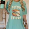 Librarians Do It By The Book Librarian Women's Comfort Colors T-Shirt Violet Librarians Do It By The Book Librarian Women's Comfort Colors T-Shirt Violet