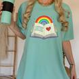 Libraries Are For Everyone Book LGBTQ Ally Gay Pride Month Women's Comfort Colors T-Shirt Violet
