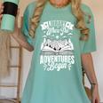 Library Where The Adventures Begin Librarian Book Readers Women's Comfort Colors T-Shirt Violet Library Where The Adventures Begin Librarian Book Readers Women's Comfort Colors T-Shirt Violet