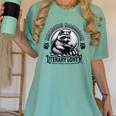 Literary Lover Reading Raccoon Books Premium Women's Comfort Colors T-Shirt Violet