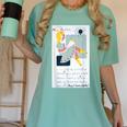 Little Miss Muffet Reading a Picture Book Women's Comfort Colors T-Shirt Violet