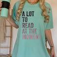 A Lot To Read At The Moment Book Reader Retro Reading Women's Comfort Colors T-Shirt Violet A Lot To Read At The Moment Book Reader Retro Reading Women's Comfort Colors T-Shirt Violet