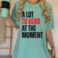 A Lot To Read At The Moment Reading Book Reader Nerd Women's Comfort Colors T-Shirt Violet A Lot To Read At The Moment Reading Book Reader Nerd Women's Comfort Colors T-Shirt Violet