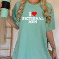 I Love Heart Fictional Men Simple Cute Books Reading Women's Comfort Colors T-Shirt Violet I Love Heart Fictional Men Simple Cute Books Reading Women's Comfort Colors T-Shirt Violet