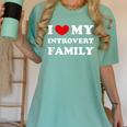 I Love My Introvert Family I Heart My Introvert Family Women's Comfort Colors T-Shirt Violet I Love My Introvert Family I Heart My Introvert Family Women's Comfort Colors T-Shirt Violet