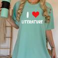 I Love Literature Heart Books Writing Reading Read Write Women's Comfort Colors T-Shirt Violet I Love Literature Heart Books Writing Reading Read Write Women's Comfort Colors T-Shirt Violet
