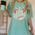 I Love Reading Books Literature Enthusiast Fun Women's Comfort Colors T-Shirt Violet I Love Reading Books Literature Enthusiast Fun Women's Comfort Colors T-Shirt Violet