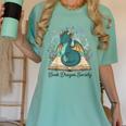 Magical Book Dragon Fantasy Reading Enthusiast Art Women's Comfort Colors T-Shirt Violet