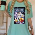 Marvel Universe Classic Dazzler Light Power Comic Book Cover Women's Comfort Colors T-Shirt Violet Marvel Universe Classic Dazzler Light Power Comic Book Cover Women's Comfort Colors T-Shirt Violet
