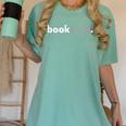 Minimalist Book Lover Book Nerd Women's Comfort Colors T-Shirt Violet