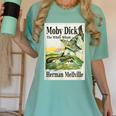 Moby Dick Book Cover Illustration Women's Comfort Colors T-Shirt Violet