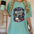 Morally Grey Merch Dark Romance Romantasy Smutty Book Lover Women's Comfort Colors T-Shirt Violet