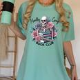 Morally Grey Skeleton Reading Smut Smutty Spicy Books Lover Women's Comfort Colors T-Shirt Violet Morally Grey Skeleton Reading Smut Smutty Spicy Books Lover Women's Comfort Colors T-Shirt Violet