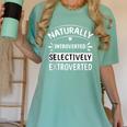 Naturally Introverted Selectively ExtrovertedIntrovert Joke Women's Comfort Colors T-Shirt Violet