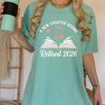 New Chapter Begins Retired 2026 Floral Book Retirement Women Women's Comfort Colors T-Shirt Violet New Chapter Begins Retired 2026 Floral Book Retirement Women Women's Comfort Colors T-Shirt Violet