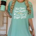 New Year New Chapter Same Dream Bigger Goals 2026 Book Lover Women's Comfort Colors T-Shirt Violet New Year New Chapter Same Dream Bigger Goals 2026 Book Lover Women's Comfort Colors T-Shirt Violet
