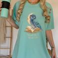 Night Owl Book Club Crescent Moon Late Night Reading Women's Comfort Colors T-Shirt Violet Night Owl Book Club Crescent Moon Late Night Reading Women's Comfort Colors T-Shirt Violet