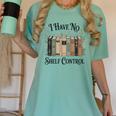 I Have No Shelf Control Book Lover Pun Reader Humor Women's Comfort Colors T-Shirt Violet