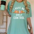 I Have No Shelf Control Book Lover Reading Bookworm Reader Women's Comfort Colors T-Shirt Violet