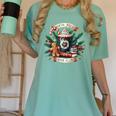 North Pole Book Club Books Reading Mug Gingerbread Women's Comfort Colors T-Shirt Violet