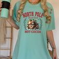 North Pole Book Club Hot Cocoa Bookworm Christmas Xmas Women's Comfort Colors T-Shirt Violet