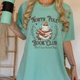 North Pole Book Club Hot Cocoa Served Daily Librarian Xmas Women's Comfort Colors T-Shirt Violet