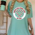 North Pole Book Club Shirt Candy Cane Christmas Women's Comfort Colors T-Shirt Violet North Pole Book Club Shirt Candy Cane Christmas Women's Comfort Colors T-Shirt Violet