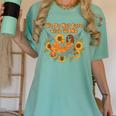 We Do Not Care Club WDNC Reading Book Boho Floral Women's Comfort Colors T-Shirt Violet