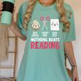 Nothing Beats Reading Rock Paper Scissors Book Lover Library Women's Comfort Colors T-Shirt Violet