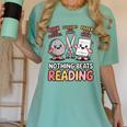 Nothing Goes Beyond Reading Rock Paper Scissors Book Women's Comfort Colors T-Shirt Violet