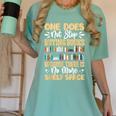 One Does Not Stop Buying Books Because There Is No More Shel Women's Comfort Colors T-Shirt Violet