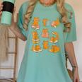 Orange Cats Reading Books Cat Lover Women's Comfort Colors T-Shirt Violet