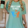 And It Came To Pass Book Of Mormon LDS Missionary Women's Comfort Colors T-Shirt Violet