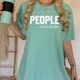 People Not A Big Fan Introvert Sarcasm Mom Dad Joke Women's Comfort Colors T-Shirt Violet
