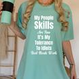 My People Skills Are Fine It's My Tolerance Introvert Humor Women's Comfort Colors T-Shirt Violet My People Skills Are Fine It's My Tolerance Introvert Humor Women's Comfort Colors T-Shirt Violet