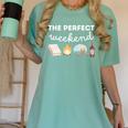 The Perfect Weekend Camping Essentials Wine Books Campfire Women's Comfort Colors T-Shirt Violet The Perfect Weekend Camping Essentials Wine Books Campfire Women's Comfort Colors T-Shirt Violet