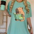 Pet Capybara Is Reading Library Capy Word Book Day Teacher Men Women Kids Women's Comfort Colors T-Shirt Violet Pet Capybara Is Reading Library Capy Word Book Day Teacher Men Women Kids Women's Comfort Colors T-Shirt Violet
