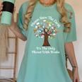 Please Save The Earth It's The Only Planet With Books Women's Comfort Colors T-Shirt Violet