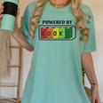 Powered By Books Bookworm Librarian Reading Women's Comfort Colors T-Shirt Violet